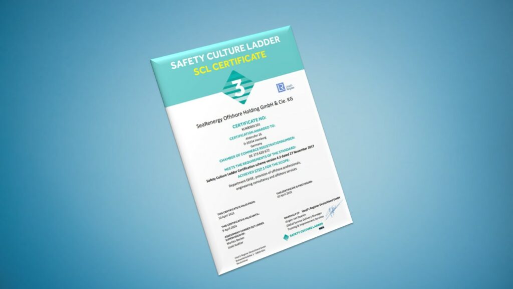 SeaRenergy once again completed the reassessment of its SCL Certification 4 SeaRenergy once again completed the reassessment of its SCL Certification